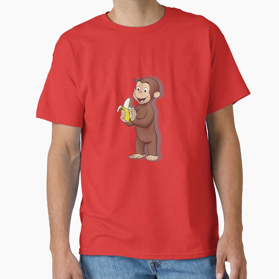 Cute Curious George Cartoon T-shirt - Image 5
