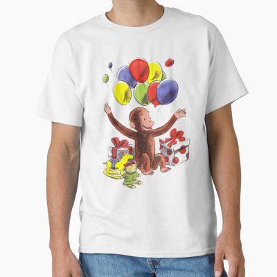 Happy Curious George Birthday Design T-shirt