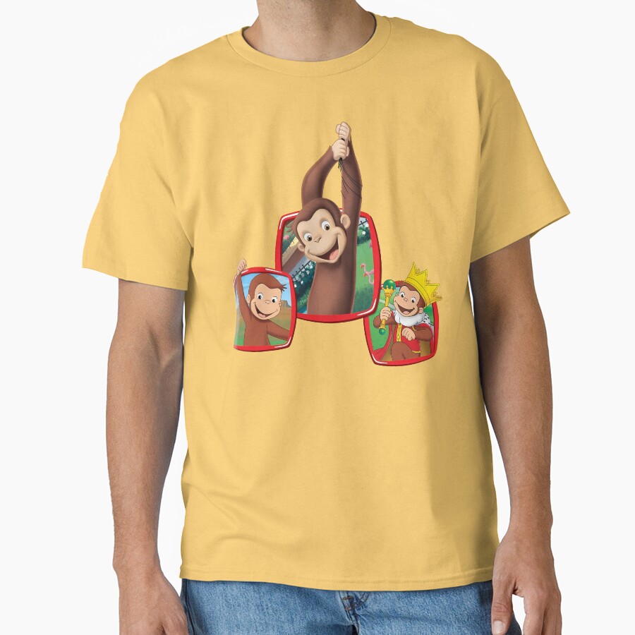 Cute Curious George Monkey T-shirt - Image 6