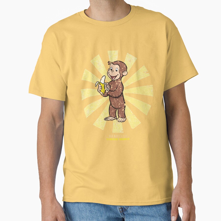Vintage Curious George Retro Japanese Style T-shirt - Image 6