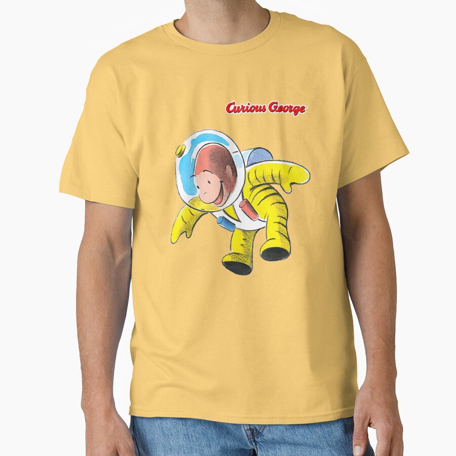 Happy Curious George Astronaut T-shirt - Image 6