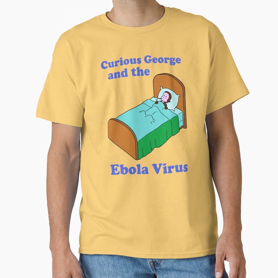 Parody Curious George Ebola Design T-shirt - Image 6