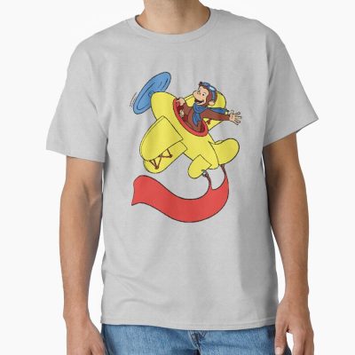 Cute Curious George In An Airplane T-shirt