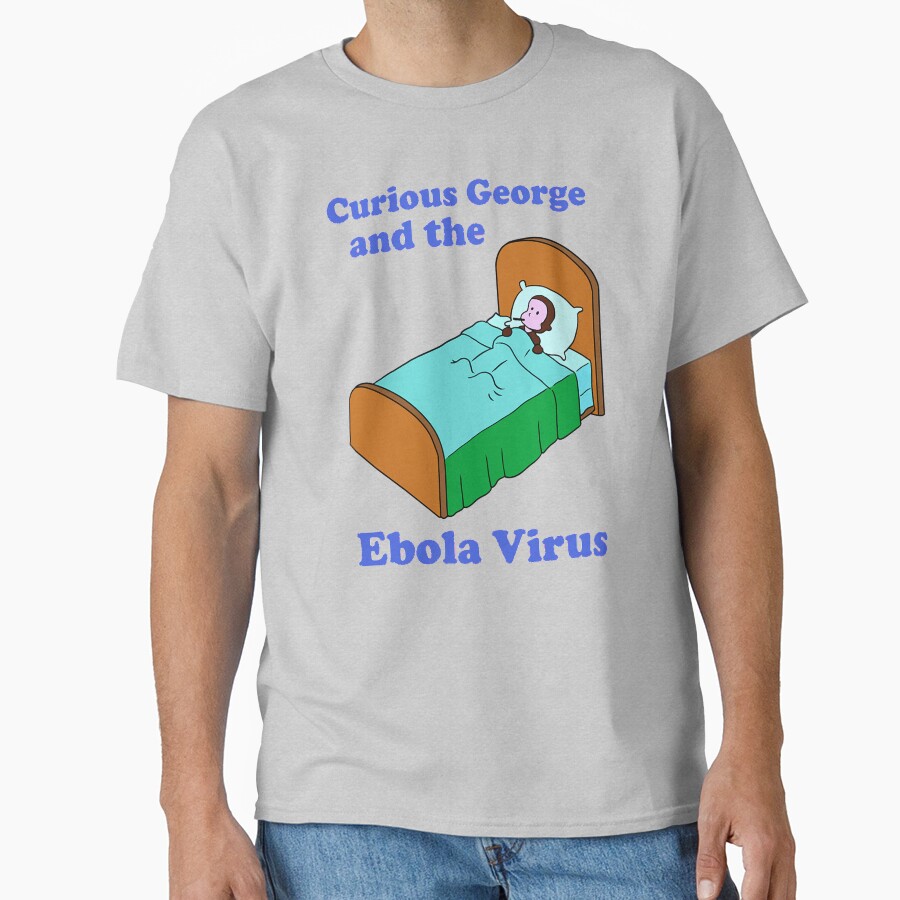 Parody Curious George Ebola Design T-shirt - Image 3