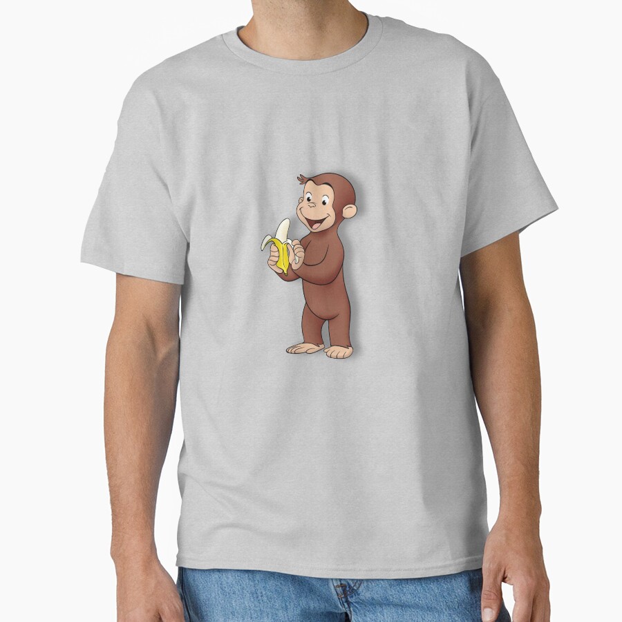 Cute Curious George Cartoon T-shirt - Image 3