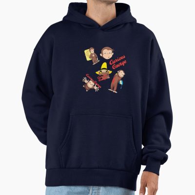 Adorable Curious George Cartoon Hoodie