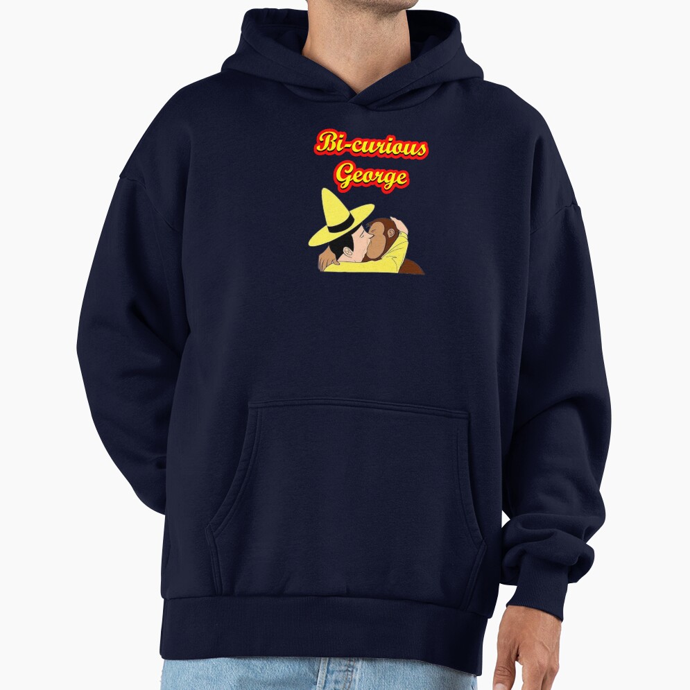 Funny Bi Curious George Parody Hoodie - Image 5