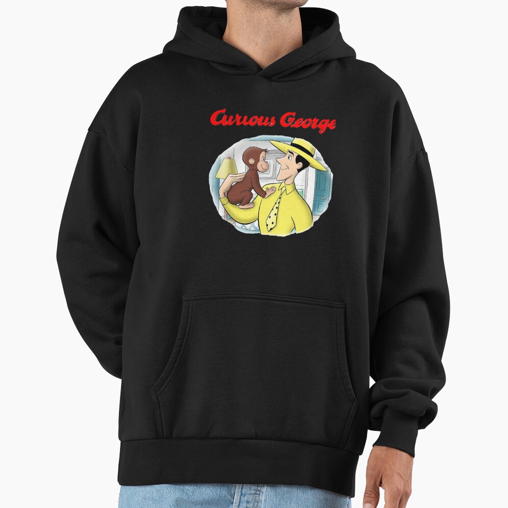 Classic Curious George Cartoon Hoodie - Image 2