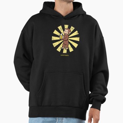 Vintage Curious George Retro Japanese Art Hoodie
