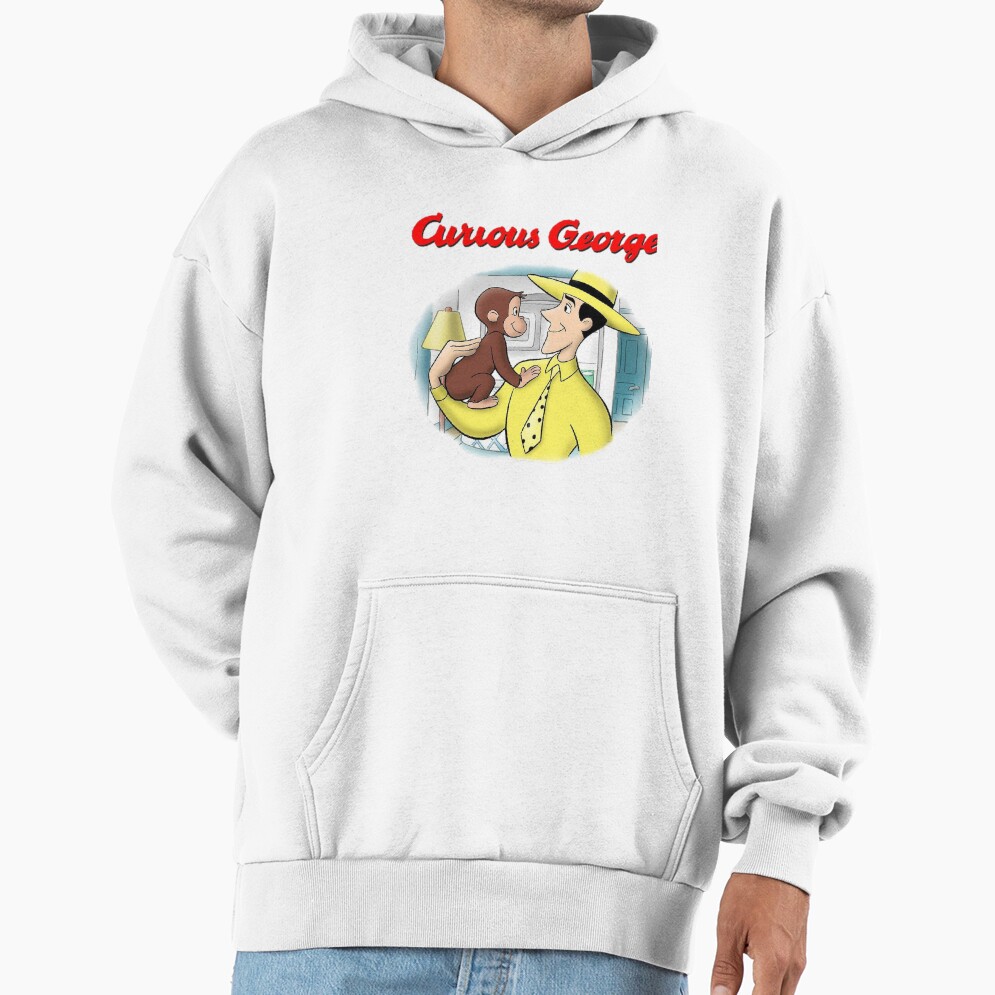 Classic Curious George Cartoon Hoodie