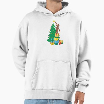 Cute Curious George Christmas Design Hoodie