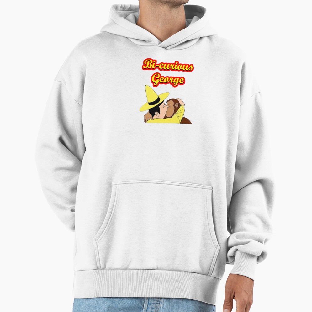 Funny Bi Curious George Parody Hoodie