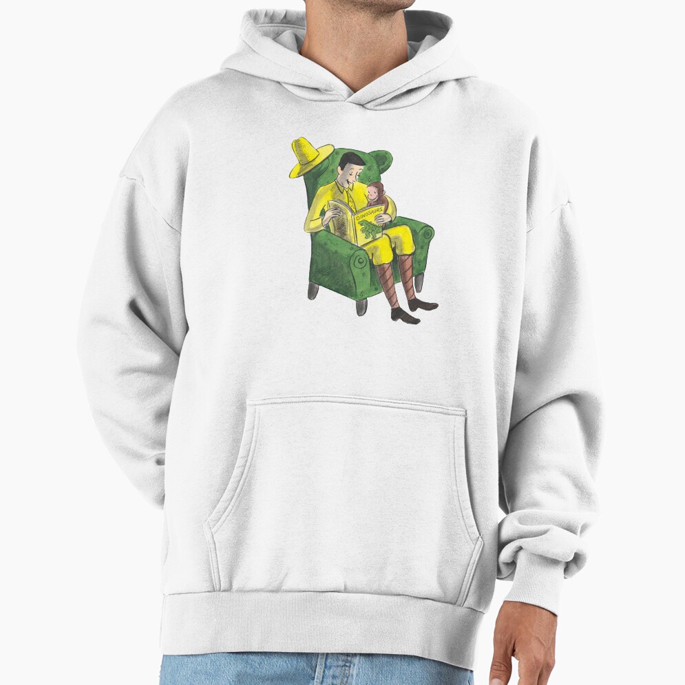 Classic Curious George And The Man With The Big Yellow Hat Hoodie - Image 2