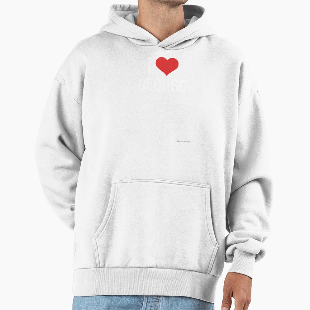 Cute I Love George Design Hoodie - Image 2