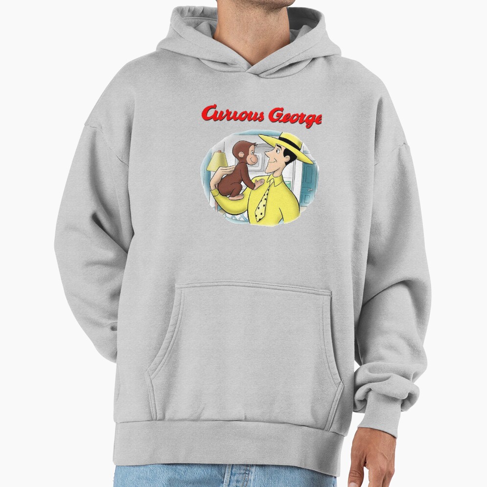 Classic Curious George Cartoon Hoodie - Image 4