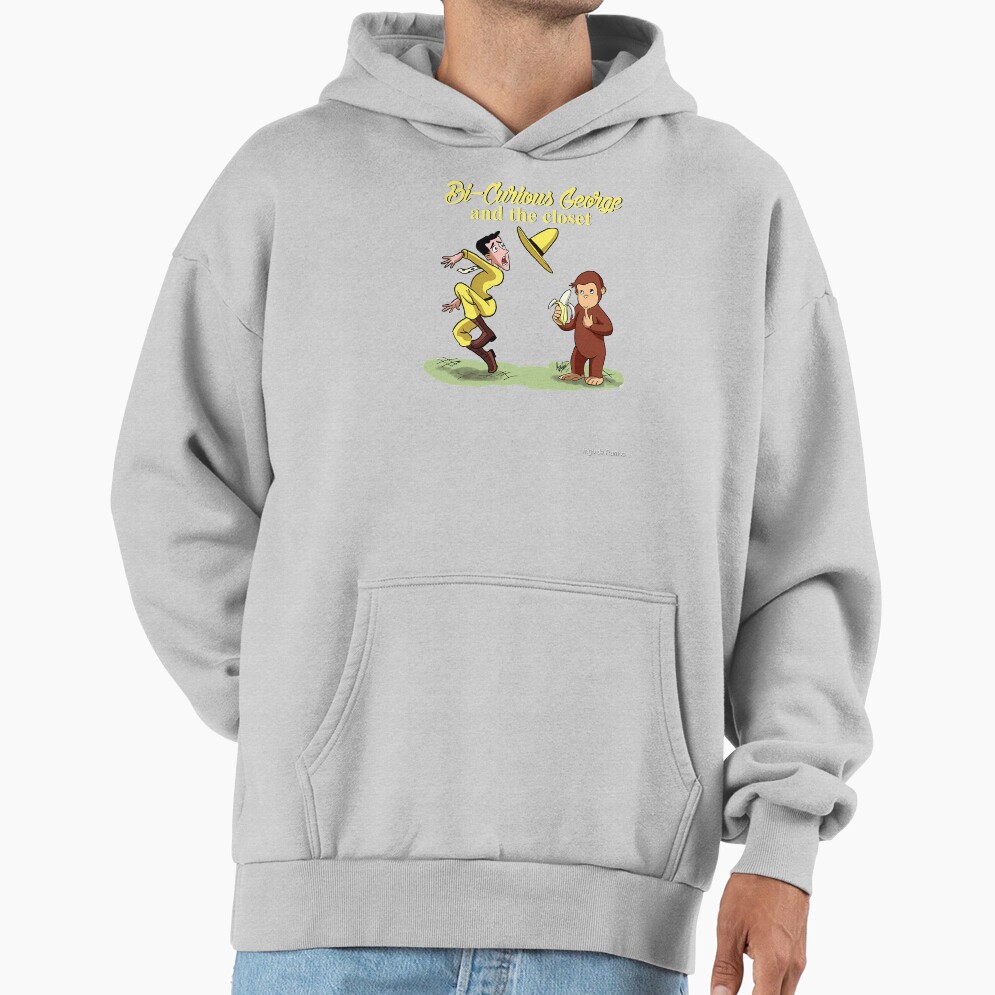 Funny Bi Curious George Tv Show Parody Hoodie - Image 4