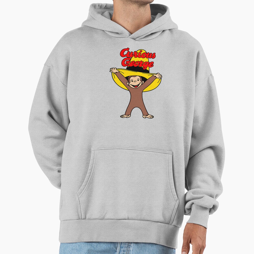Classic Curious George In The Yellow Hat Hoodie - Image 5