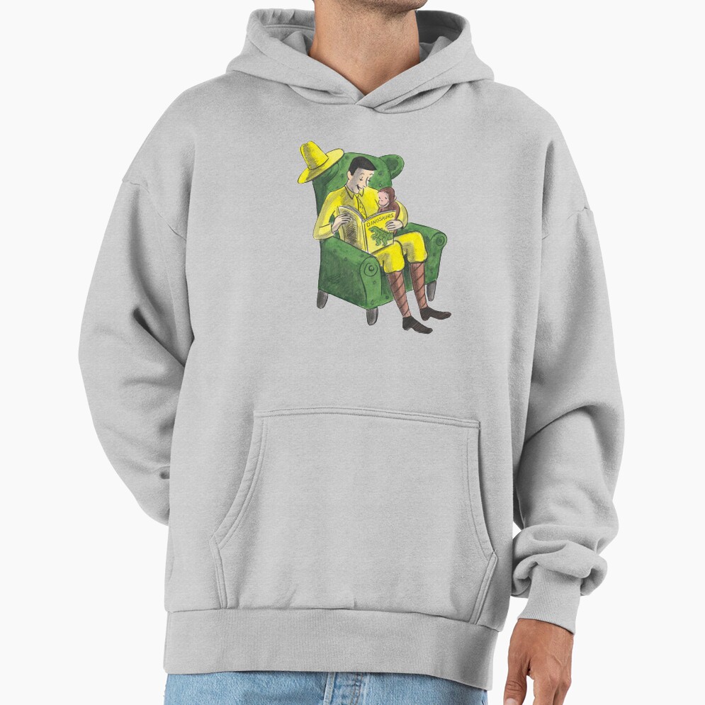 Classic Curious George And The Man With The Big Yellow Hat Hoodie - Image 4
