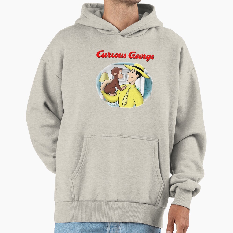 Classic Curious George Cartoon Hoodie - Image 3