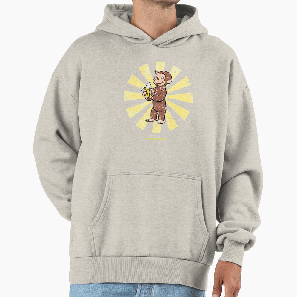 Vintage Curious George Retro Japanese Style Hoodie - Image 3