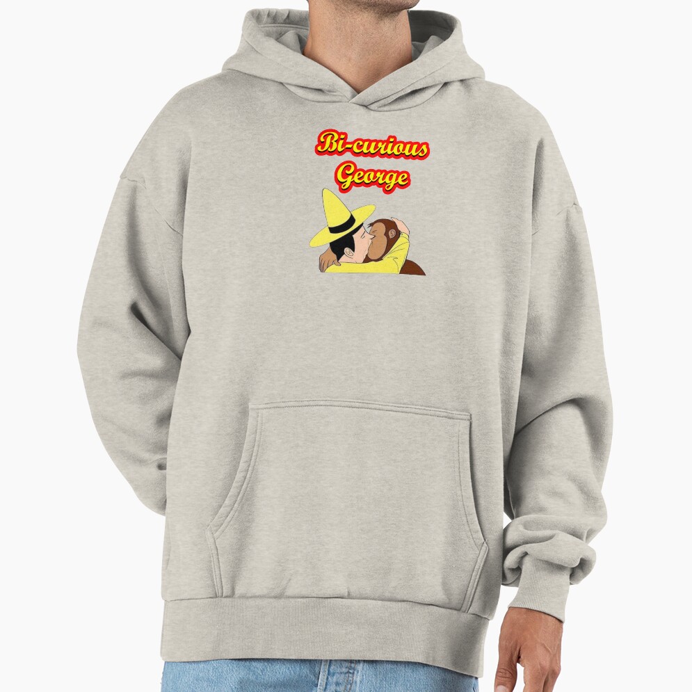 Funny Bi Curious George Parody Hoodie - Image 3