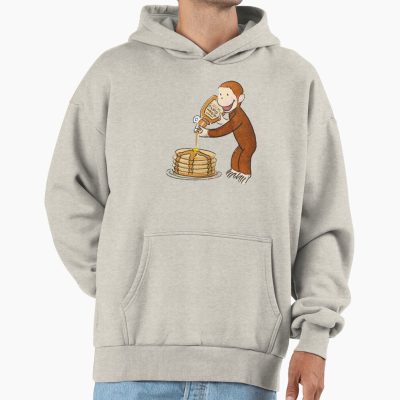 Cute Curious George Making Pancakes Hoodie