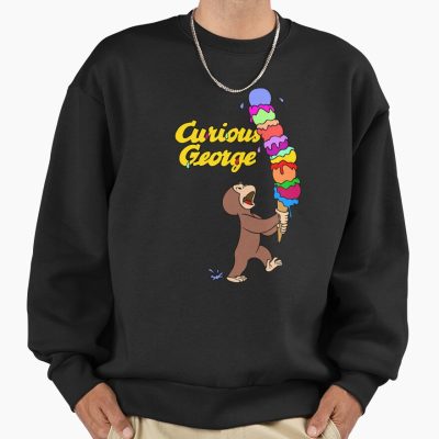 Cute Curious George Ice Cream Treat Sweatshirt