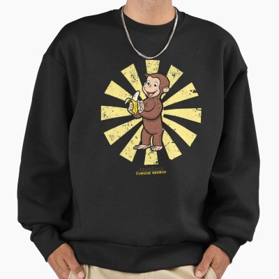 Vintage Curious George Retro Japanese Art Sweatshirt