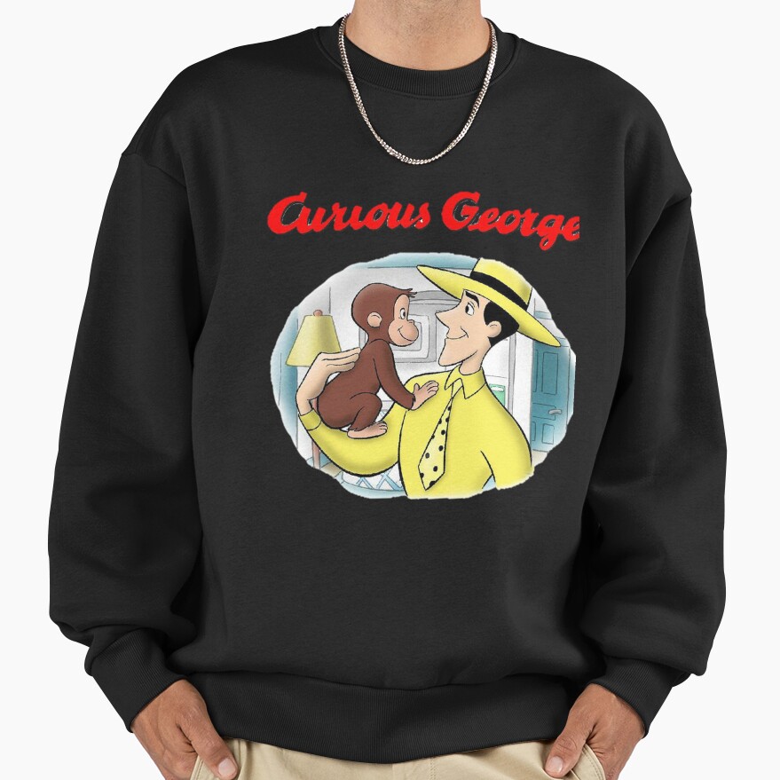 Classic Curious George Cartoon Sweatshirt - Image 2