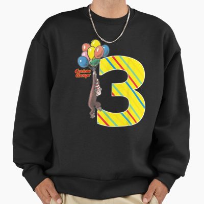 Cute Vintage 3rd Birthday Balloons Graphic Sweatshirt