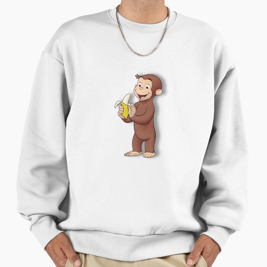 Cute Curious George Cartoon Sweatshirt