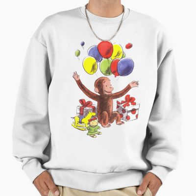 Happy Curious George Birthday Design Sweatshirt