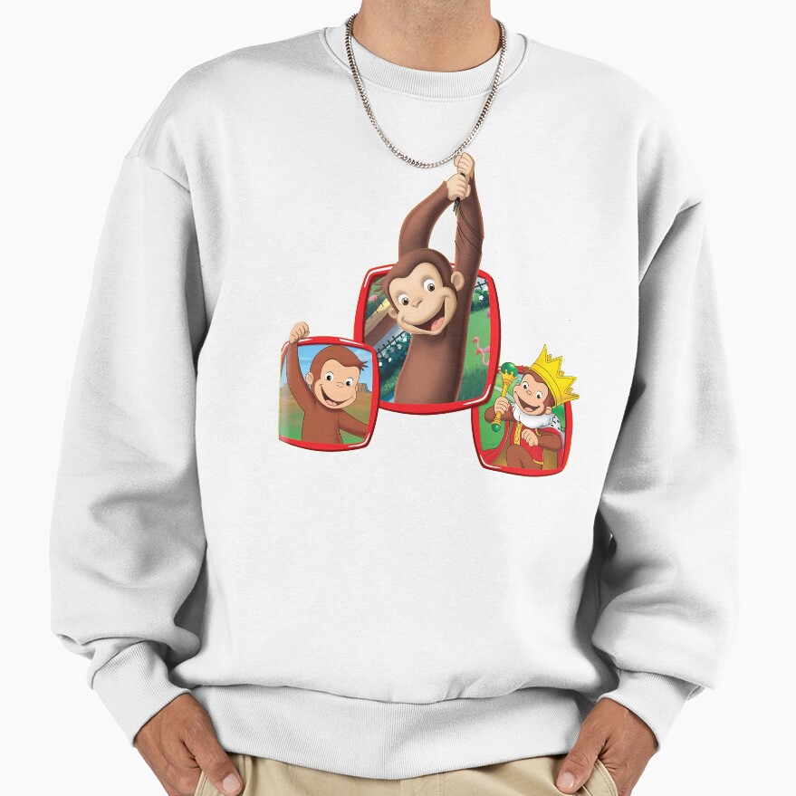 Cute Curious George Monkey Sweatshirt