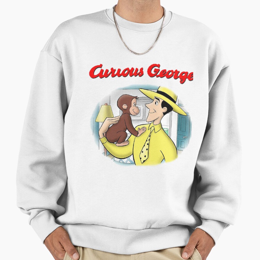 Classic Curious George Cartoon Sweatshirt