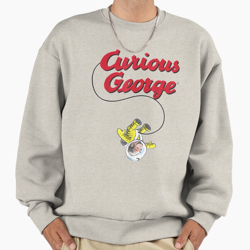 Cute Curious George Space Explorer Sweatshirt - Image 3