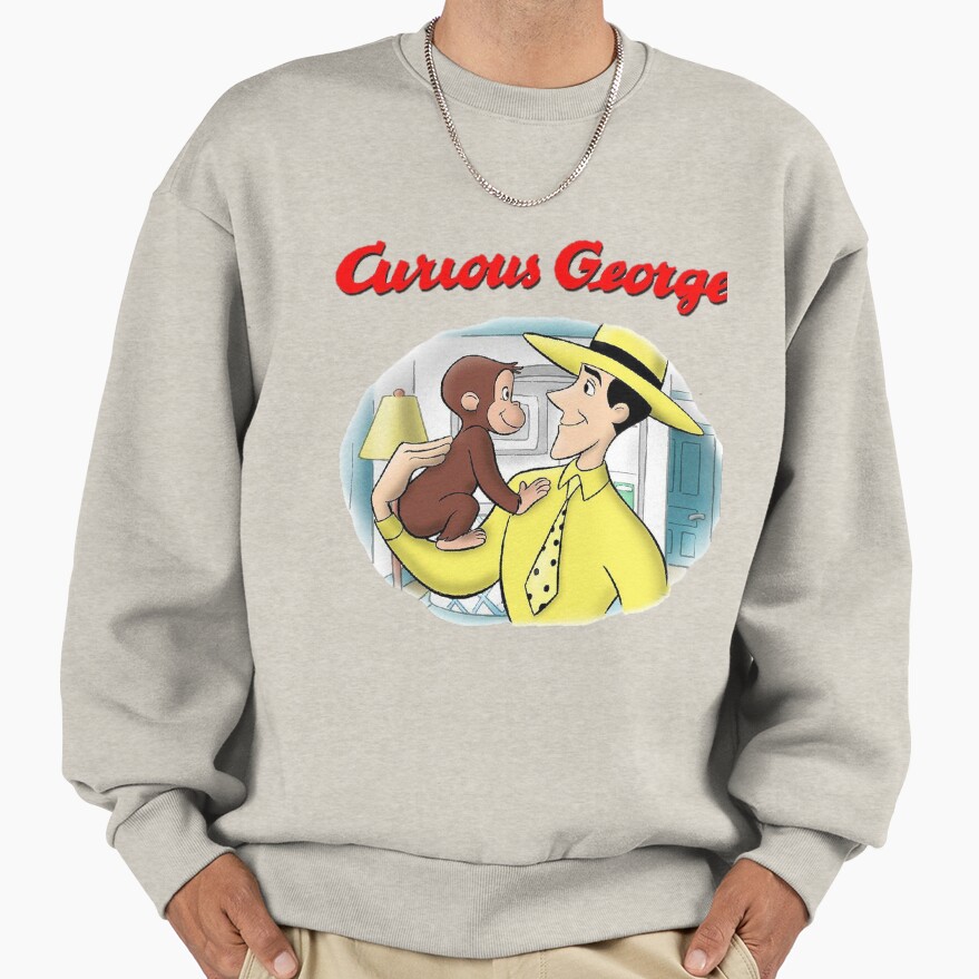 Classic Curious George Cartoon Sweatshirt - Image 3