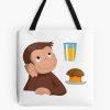 Sweet Curious George Cartoon Tote Bag