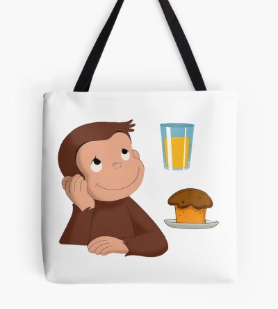 Sweet Curious George Cartoon Tote Bag