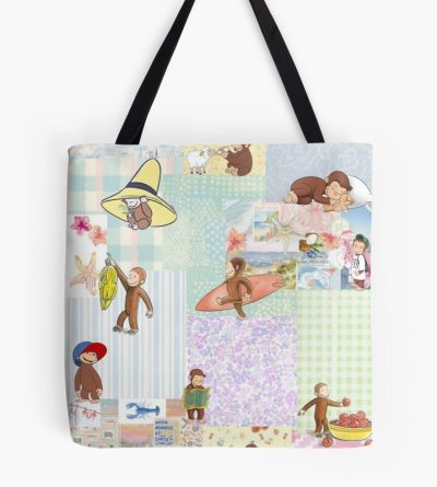 Creative Curious George Collage Tote Bag