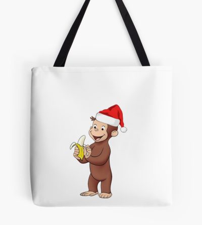 Cute Curious George Winter Banana Tote Bag