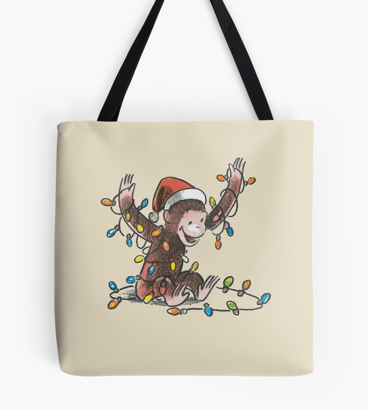 Festive George Christmas Design Tote Bag