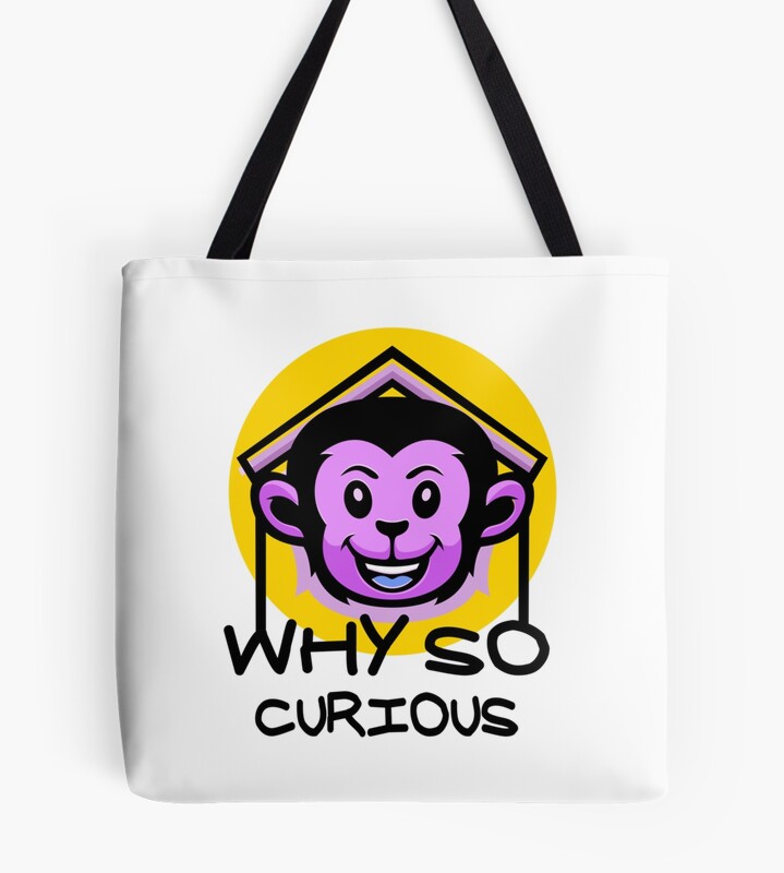 Funny Why So Curious Design Tote Bag