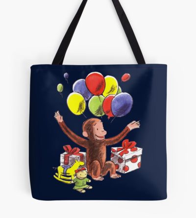 Happy Curious George Birthday Tote Bag