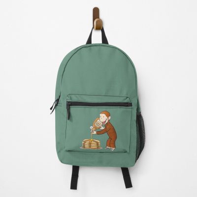 Cute Curious George Making Pancakes Backpack