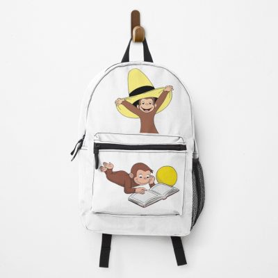 Cute George The Curious Monkey Cartoon For Kids Backpack
