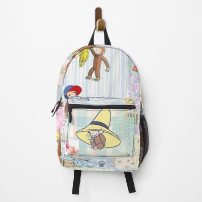 Cute Curious George Collage Backpack