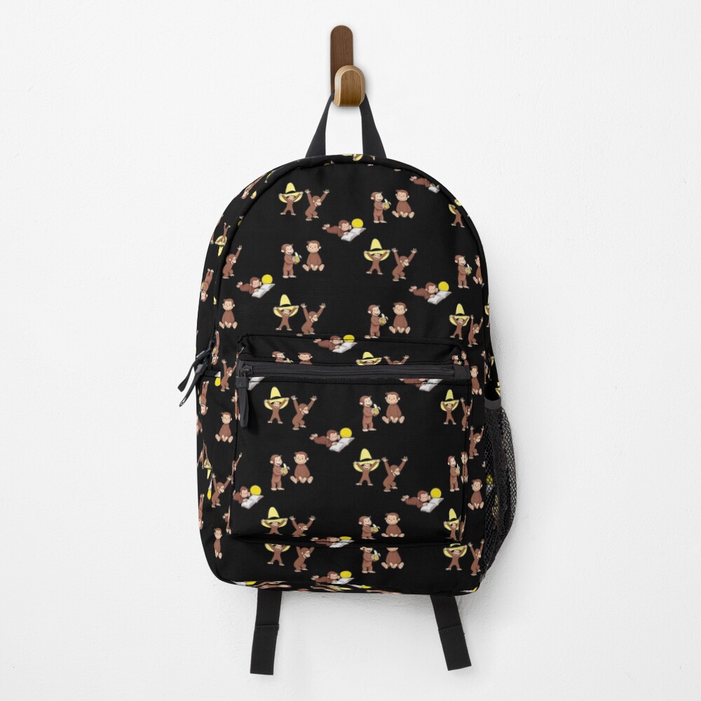 Adorable Curious Monkey Kids Cartoon Backpack