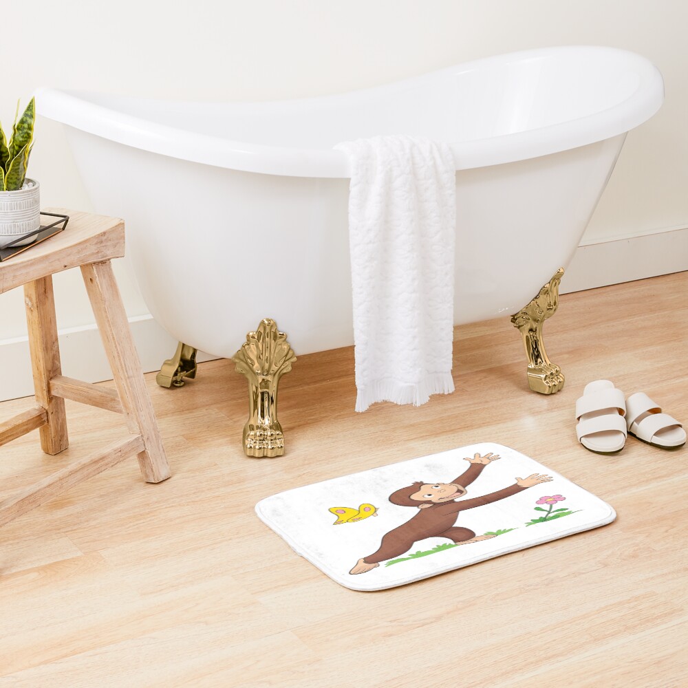 Funny Curious George Friends Bath Mat - Image 2