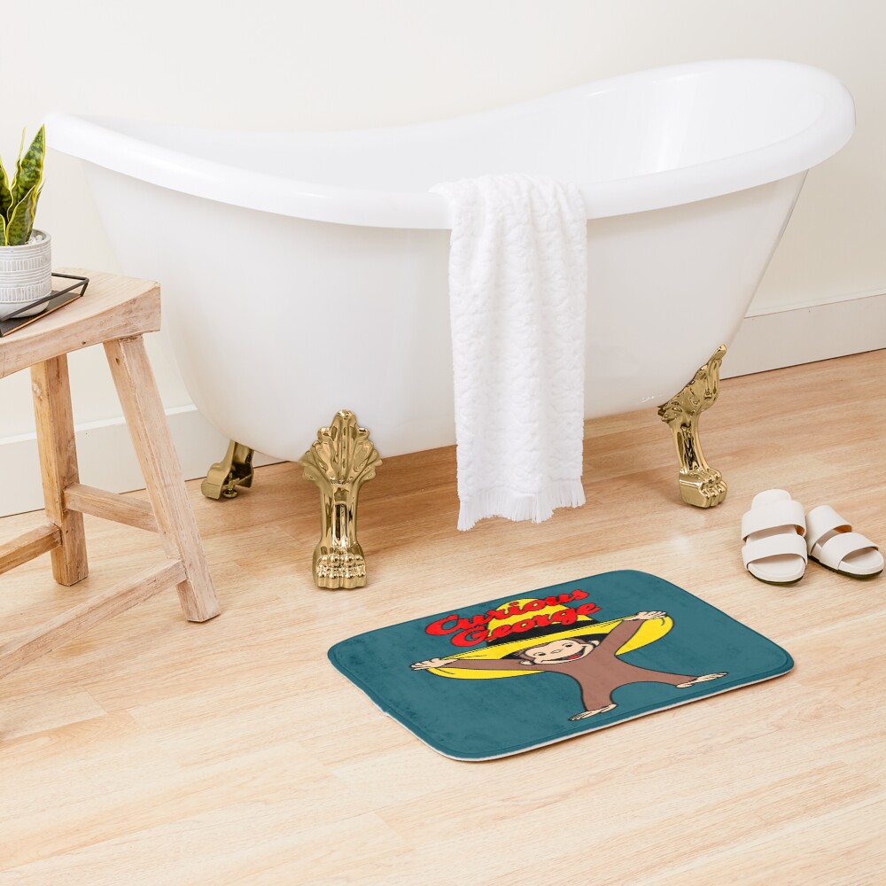 Classic Curious George In The Yellow Hat Bath Mat - Image 2