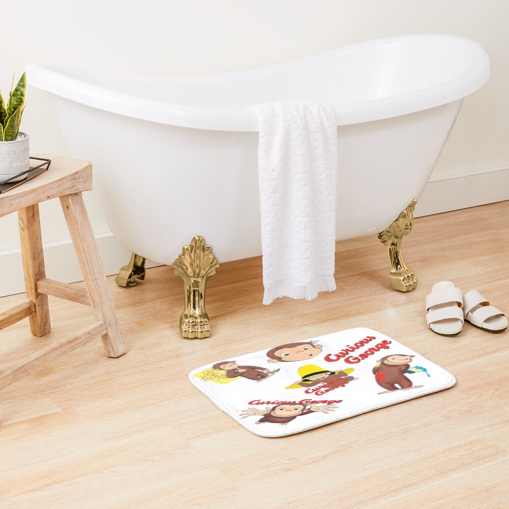 Playful Curious George Adventure Bath Mat - Image 2